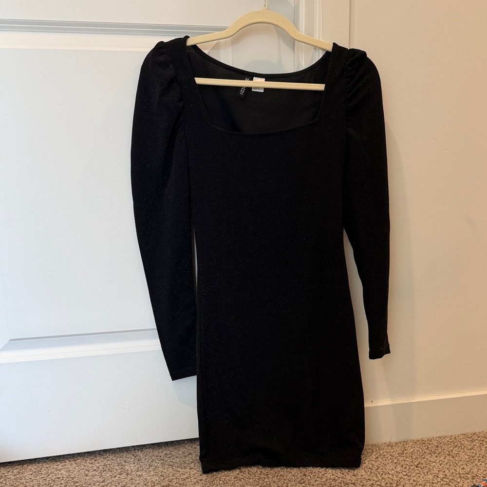 H&M Black Long Sleeve Dress